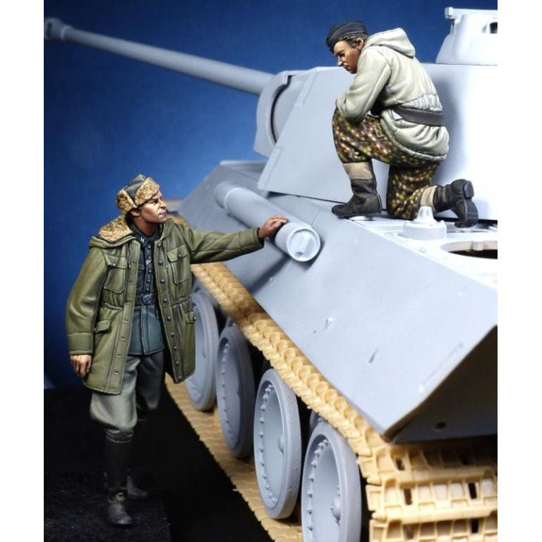 German Panther Commander & Waffen SS Officer