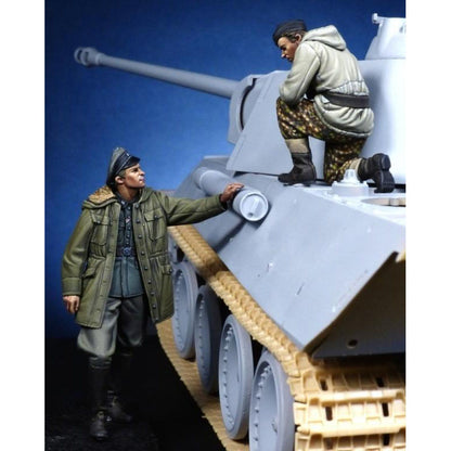 German Panther Commander & Waffen SS Officer