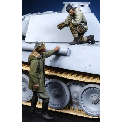 German Panther Commander & Waffen SS Officer
