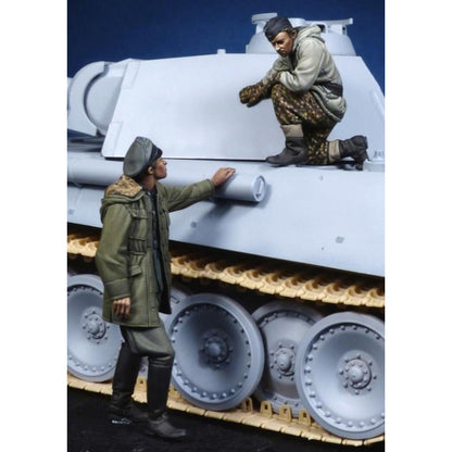 German Panther Commander & Waffen SS Officer
