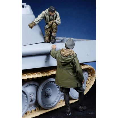 German Panther Commander & Waffen SS Officer