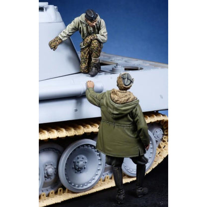 German Panther Commander & Waffen SS Officer