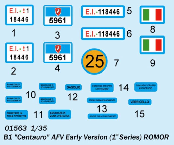 Carro Italian Centauro - First Batch W/Romor