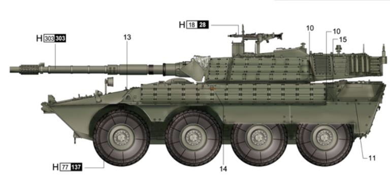 Carro Italian Centauro - First Batch W/Romor