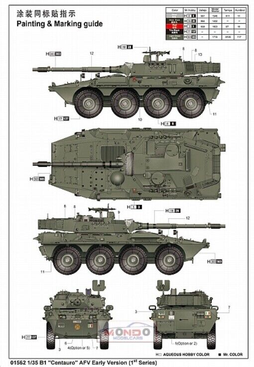 Carro Italian Centauro - First Batch W/Romor