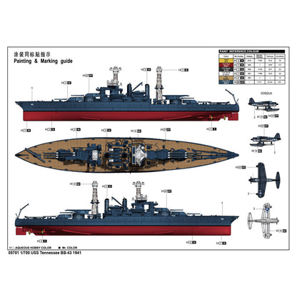 USS Tennessee BB-43 1944