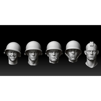 5 Soldier Heads Kit (1/35)