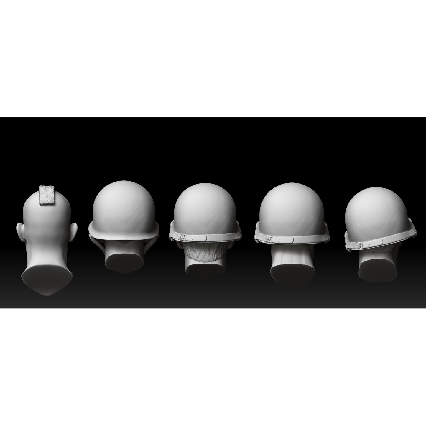 5 Soldier Heads Kit (1/35)