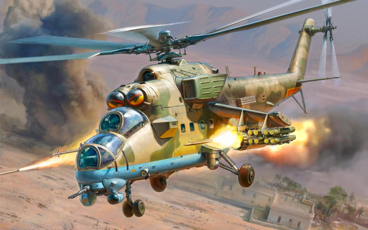 MIL MI 35 M Russian Attack Helicopter 