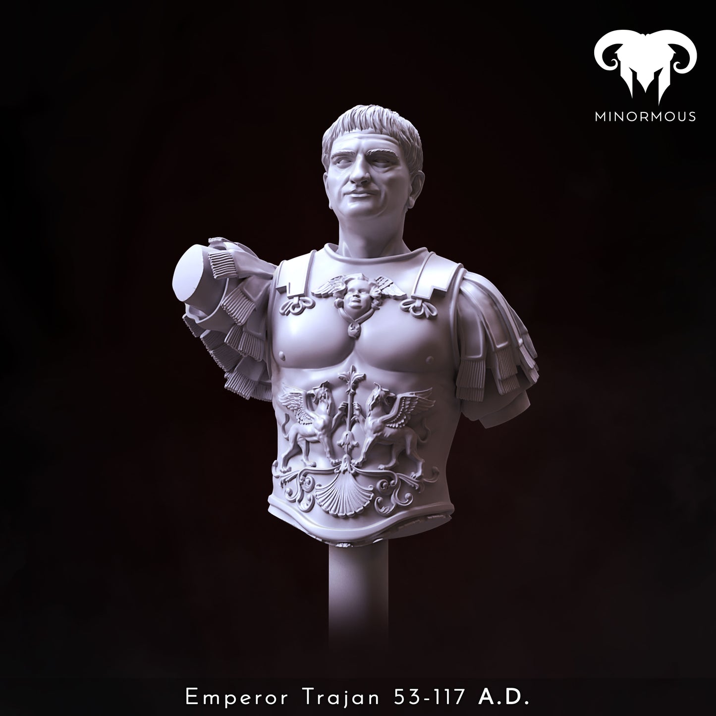 Roman Emperor Trajan, 98 to 117 A.D.